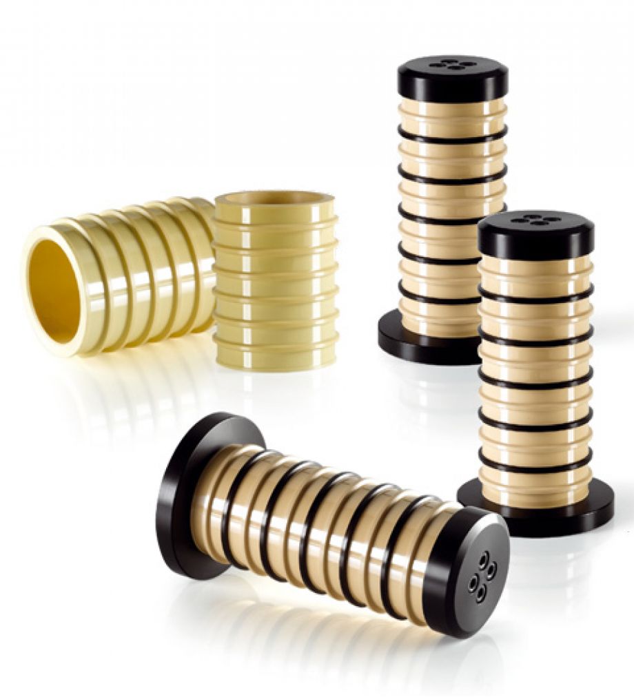 Ceramic wire guide rollers